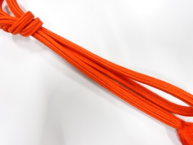 正絹　無形文化財　道明製　手組帯締め